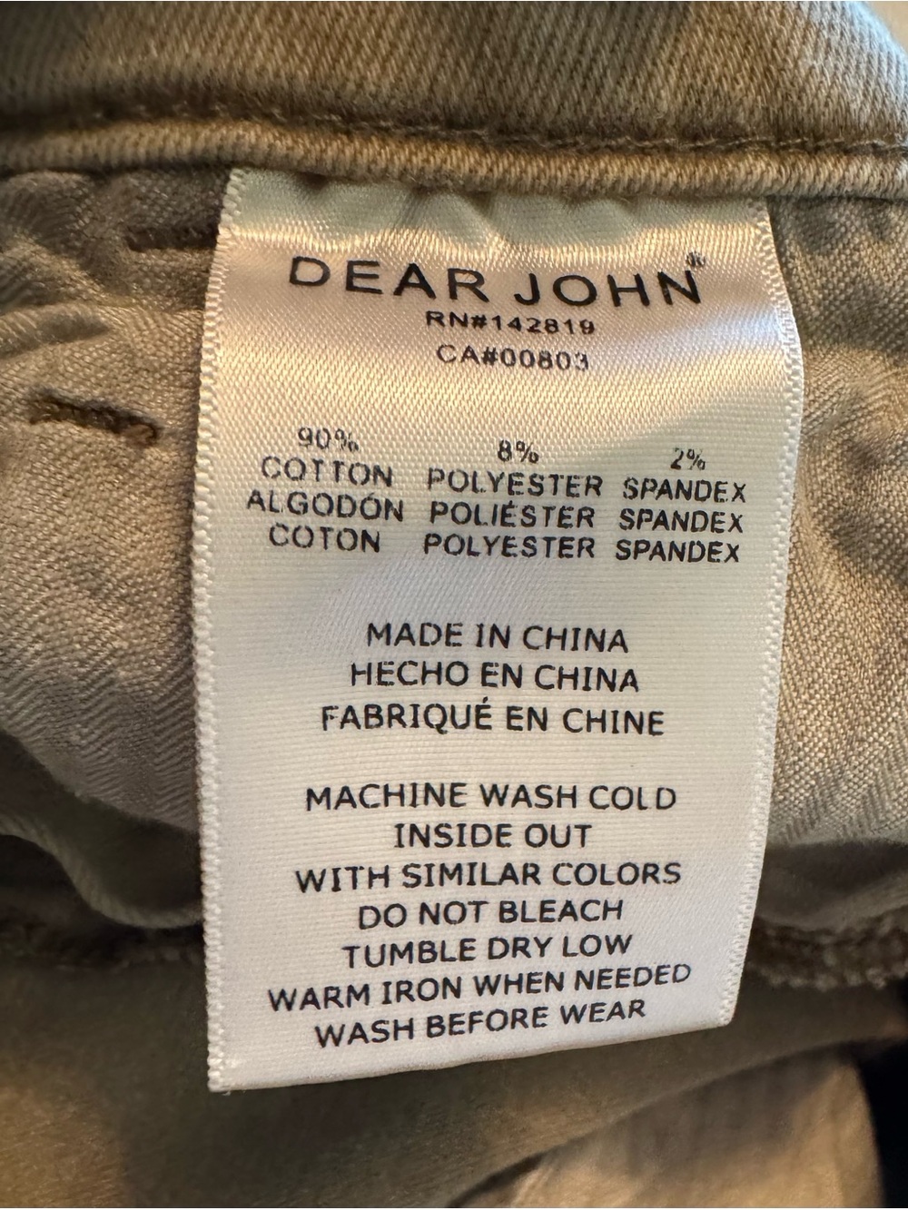 Dear John Olive Green High-Rise Barrel Leg Jeans Stretch Sz 27 Utility 26 Inseam - Picture 9 of 10